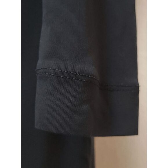 BANANA REPUBLIC Black Stretch Long Sleeve Belted Wrap Dress Size XS - Picture 3 of 15